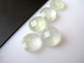 20 Pieces 8mm Each Natural Prehnite Round Shaped Faceted Loose Gemstones BB25