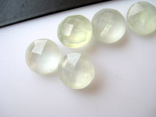 20 Pieces 8mm Each Natural Prehnite Round Shaped Faceted Loose Gemstones BB25