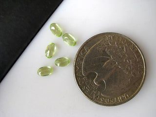 20 Pieces 5x3mm Each Peridot Faceted Oval Shaped Loose Gemstones BB138