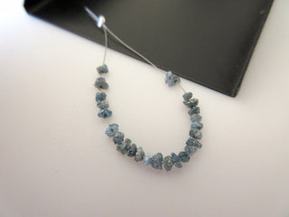 1.00CTW Tiny 2mm To 3mm Blue Raw Rough Uncut Diamonds, Natural Blue Uncut Diamond Beads Loose, DDS402/9
