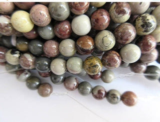 Polka Dot Agate Large Hole Gemstone beads, 8mm Polka Dot Agate Smooth Round Beads, Drill Size 1mm, 15 Inch Strand, GDS579