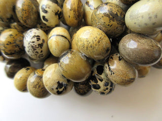 Dolphin Agate Rondelle Beads, Smooth Dolphin Agate Beads, 18mm Each, 13 Inch Strand, GDS612