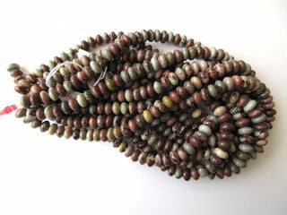 Polka Dot Agate Rondelle Beads, Smooth Polka Dot Agate Beads, 10mm Each, 15 Inch Strand, GDS618