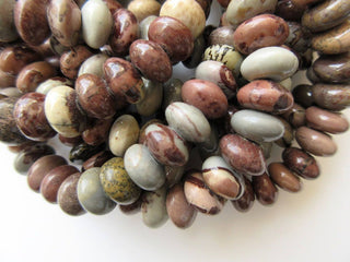 Polka Dot Agate Rondelle Beads, Smooth Polka Dot Agate Beads, 10mm Each, 15 Inch Strand, GDS618