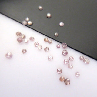 10Pieces 1mm To 2mm Pink Rose Cut Diamonds, Rose Cut Diamond Ring, Rose Cut Cabochon, Loose Diamonds, DDS415/1