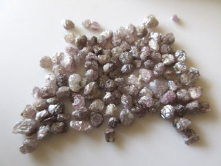 10 Pieces Wholesale 5mm Pink Raw Rough Loose Diamond, Natural Raw Rough Uncut Diamond Loose For Jewelry, Dds419/1