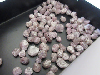 50 Pieces Wholesale 5mm Pink Rough Raw Diamond Loose, Natural Raw Uncut Diamond Loose, Dds419/2