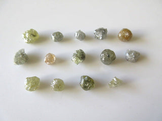 1.90CTW Rough Raw Uncut Natural Grey Smooth Skinned Clear Opaque Diamond, Conflict Free Rough Diamonds, DDS461/3