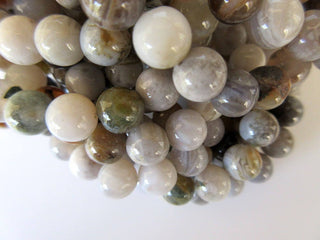 Jasper Large Hole Gemstone beads, 8mm Jasper Smooth Round Beads, Drill Size 1mm, 15 Inch Strand, GDS543