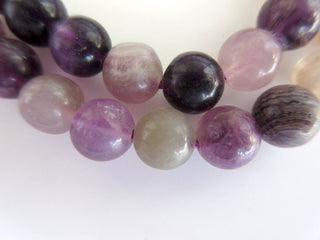 Fluorite Large Hole Gemstone beads, 8mm Fluorite Smooth Round Beads, Drill Size 1mm, 15 Inch Strand, GDS554