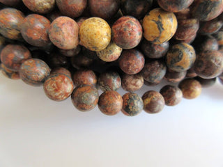 Multi Agate Large Hole Gemstone beads, 8mm Multi Agate Smooth Round Beads, Drill Size 1mm, 15 Inch Strand, GDS573