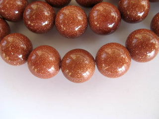 Gold Sunstone Large Hole Gemstone beads, 8mm Gold Sunstone Smooth Round Mala Beads, Drill Size 1mm, 15 Inch Strand, GDS589