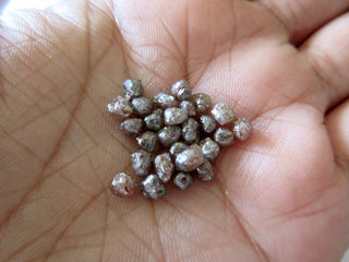 2 Carats 3mm To 4mm Raw Rough Natural Red Diamond Crystal, Red Diamond Loose Crystals, DDS458/5