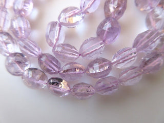 10mm Pink Amethyst Round Concave Cut Beads, Concave Cut Faceted Round Pink Amethyst Beads, 18 Inch Strand, GDS639