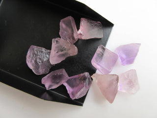 10 Pieces Raw Rough Loose Natural Amethyst Gemstones, 14mm to 22mm Amethyst Loose Gem Stone, BB477