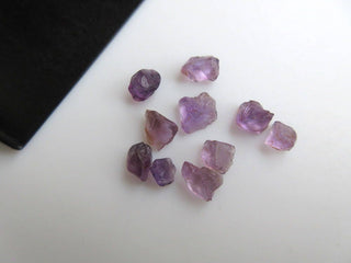 25 Pieces Raw Rough Loose Natural Small Amethyst Gemstones, 5mm to 10mm Small Amethyst Loose Gem Stone, BB478