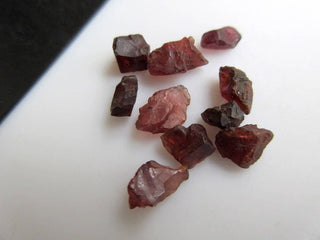 25 Pieces Raw Rough Loose Natural Small Garnet Gemstones, 5mm to 9mm Small Garnet Loose Gem Stone, BB479