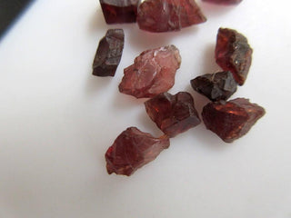 25 Pieces Raw Rough Loose Natural Small Garnet Gemstones, 5mm to 9mm Small Garnet Loose Gem Stone, BB479