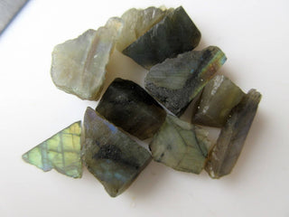 10 or 50 or 500 Pieces Raw Rough Loose Natural Labradorite Gemstones 13-20mm BB480