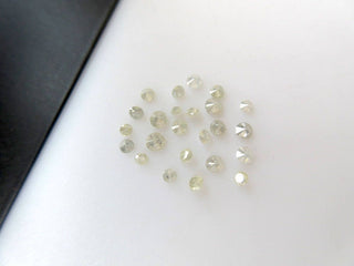 20 Pieces 1.5mm To 2.5mm White Brilliant Cut Faceted Round Shaped Diamonds Loose, Natural White Solitaire Diamonds, DDS496/3