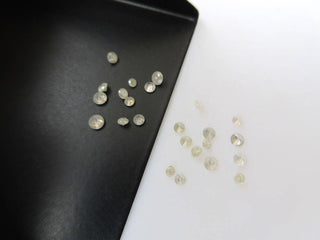 20 Pieces 1.5mm To 2.5mm White Brilliant Cut Faceted Round Shaped Diamonds Loose, Natural White Solitaire Diamonds, DDS496/3