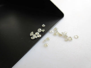 20 Pieces 1.5mm To 2.5mm White Brilliant Cut Faceted Round Shaped Diamonds Loose, Natural White Solitaire Diamonds, DDS496/3