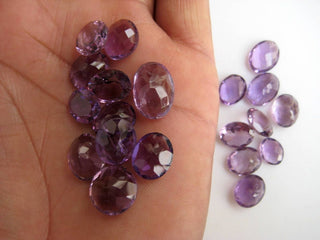 20 Pieces 7x5mm Natural Amethyst Oval Shaped Faceted Loose Gemstones BB420