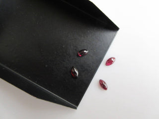 20 Pieces 7x4mm Each Natural Mozambique Garnet Marquise Shaped Smooth Flat Back Loose Cabochons BB435