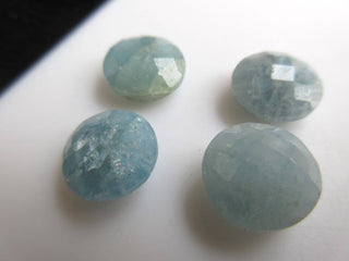 10 Pieces 12x12mm Natural Aquamarine Round Shaped Both Side Faceted Loose Gemstones BB466/2