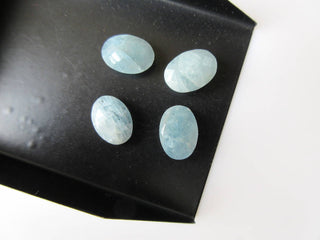 10 Pieces 14x10mm Natural Aquamarine Oval Shaped Both Side Faceted Loose Gemstones BB466/6