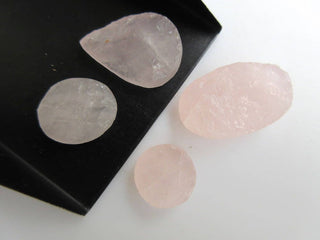 4 Pieces Huge 14mm to 26mm Raw Rough Rose Quartz Mix Shaped Specially Cut For Creating Beautiful Jewelry, BB469