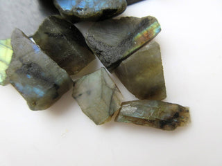 10 or 50 or 500 Pieces Raw Rough Loose Natural Labradorite Gemstones 13-20mm BB480