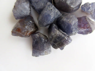 10 Pieces Raw Rough Loose Natural Iolite Gemstones, 15mm to 23mm Iolite Loose Gem Stone, BB481