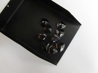 8 Pieces 10x10x5mm Each Smoky Quartz Trillion Shaped Faceted loose Gemstones GDS863