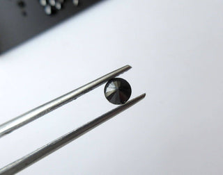 1 Carat 1mm/2mm/3mm Round Brilliant Cut Faceted Black Diamonds Loose, Black Solitaire Natural Loose Diamonds, DDS496/1