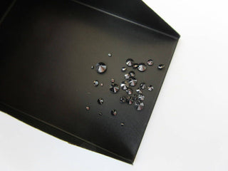 1 Carat 1mm/2mm/3mm Round Brilliant Cut Faceted Black Diamonds Loose, Black Solitaire Natural Loose Diamonds, DDS496/1