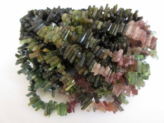 Natural Multi Tourmaline Crystal Sticks, Green Tourmaline Sticks, Pink Tourmaline Sticks, Tourmaline Jewelry, GDS908