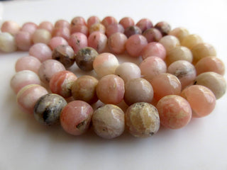 Natural Pink Opal Smooth Round Beads, Peruvian Pink Opal Beads,  6mm To 7mm Beads, 7mm And 9mm Beads, Pink Opal Jewelry, GDS916