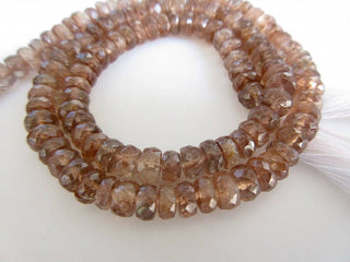 5mm Faceted Andalusite Rondelle Bead, Andalusite Jewelry, Andalusite Faceted Rondelle Beads, 13 Inch Strand, GDS952