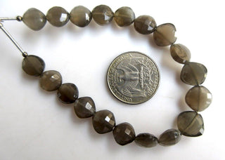 Natural Grey Moonstone Cushion Shaped Kite Shaped Faceted Beads, 7mm To 10mm Beads, Grey Moonstone Jewelry, GDS944