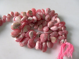 Natural Rhodochrosite Pear Shaped Plain Briolettes, 5x8mm To 20x12mm Rhodochrosite Beads, Pink Rhodochrosite Jewelry, GDS955