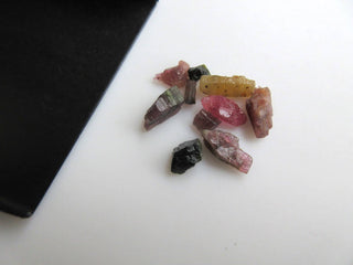 25 Pieces Raw Rough Loose Natural Tourmaline Gemstones, 4mm to 11mm Tourmaline Loose Gem Stone, BB473