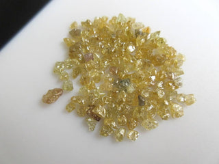 10 Pieces 2mm to 4mm Sparkling Clear Golden Yellow Smooth Skinned Natural Loose Diamond, Natural Yellow Rough Diamonds Loose, DDS497/8