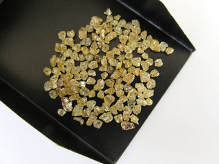 10 Pieces 2mm to 4mm Sparkling Clear Golden Yellow Smooth Skinned Natural Loose Diamond, Natural Yellow Rough Diamonds Loose, DDS497/8