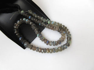 6mm To 5mm Labradorite Faceted Rondelle Beads, Blue Fire Gem Stone, Labradorite Gemstone Beads, 12 Inch Full strand, GDS873