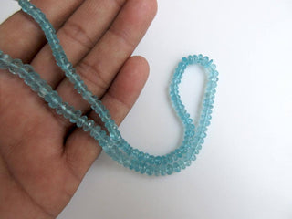 5mm To 6mm Faceted Apatite Rondelle Beads, Natural Blue Apatite Beads, Apetite Gemstone, Apatite Jewelry, 13 Inch Full Strand, GDS874