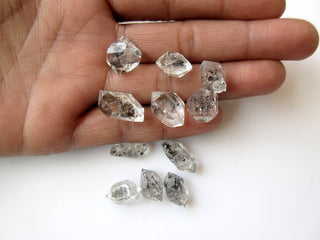 5 Pieces Huge 12mm To 15mm 6mm to 10mm Approx Herkimer Diamond Loose, Raw Rough Herkimer Diamond Loose GemStone, GDS881