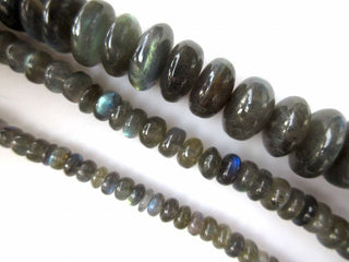 AAA Natural Labradorite Smooth Rondelle Beads, 6mm Labradorite Beads, Labradorite Jewelry, GDS961