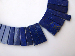 Natural Blue Lapis Lazuli Layout Necklace, Bib Necklace, Cleopatra Necklace, Graduated Collar Necklace, 8x16mm To 8x42mm, 19 Inch, GDS964