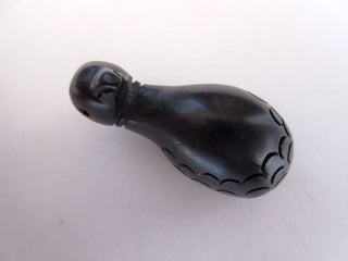 2 Pieces Duck Head Natural Ebony Wood Hand Carved Pendant, Carved Wooden Bead Pendant, Animal Bird Charm Pendant, GDS1043/19